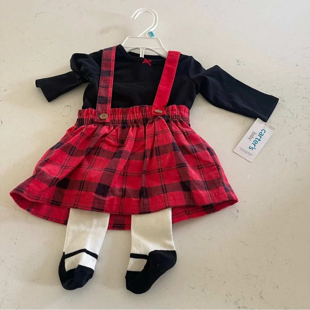 Girls holiday Christmas dress jumper new‎ 6 months